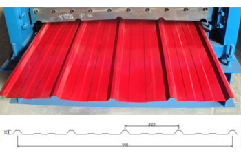 900型彩鋼壓瓦機板型